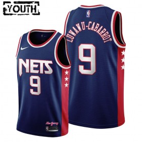 Dres Brooklyn Nets Timothe Luwawu-Cabarrot 9 Nike 2021-22 City Edition Throwback 90s Swingman - Dječji